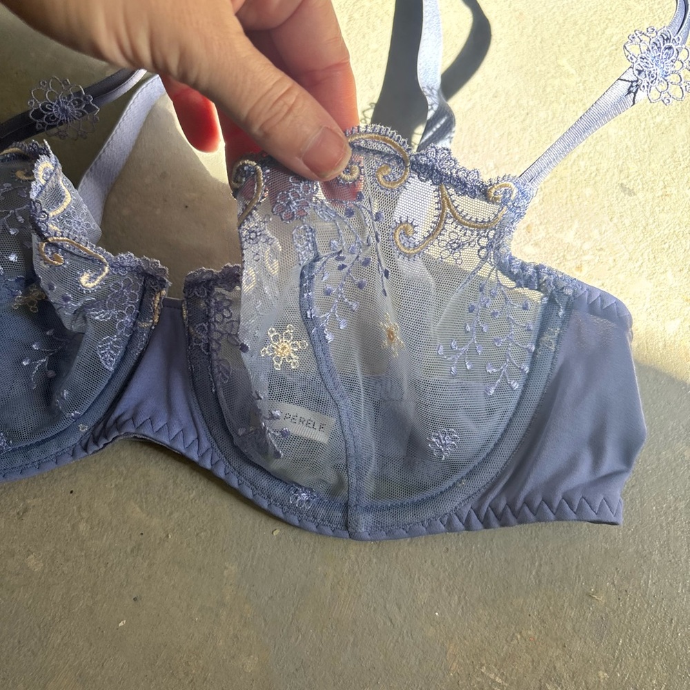 Simone Perele Midnight Blue Embroidered Bra - Picture 2 of 4